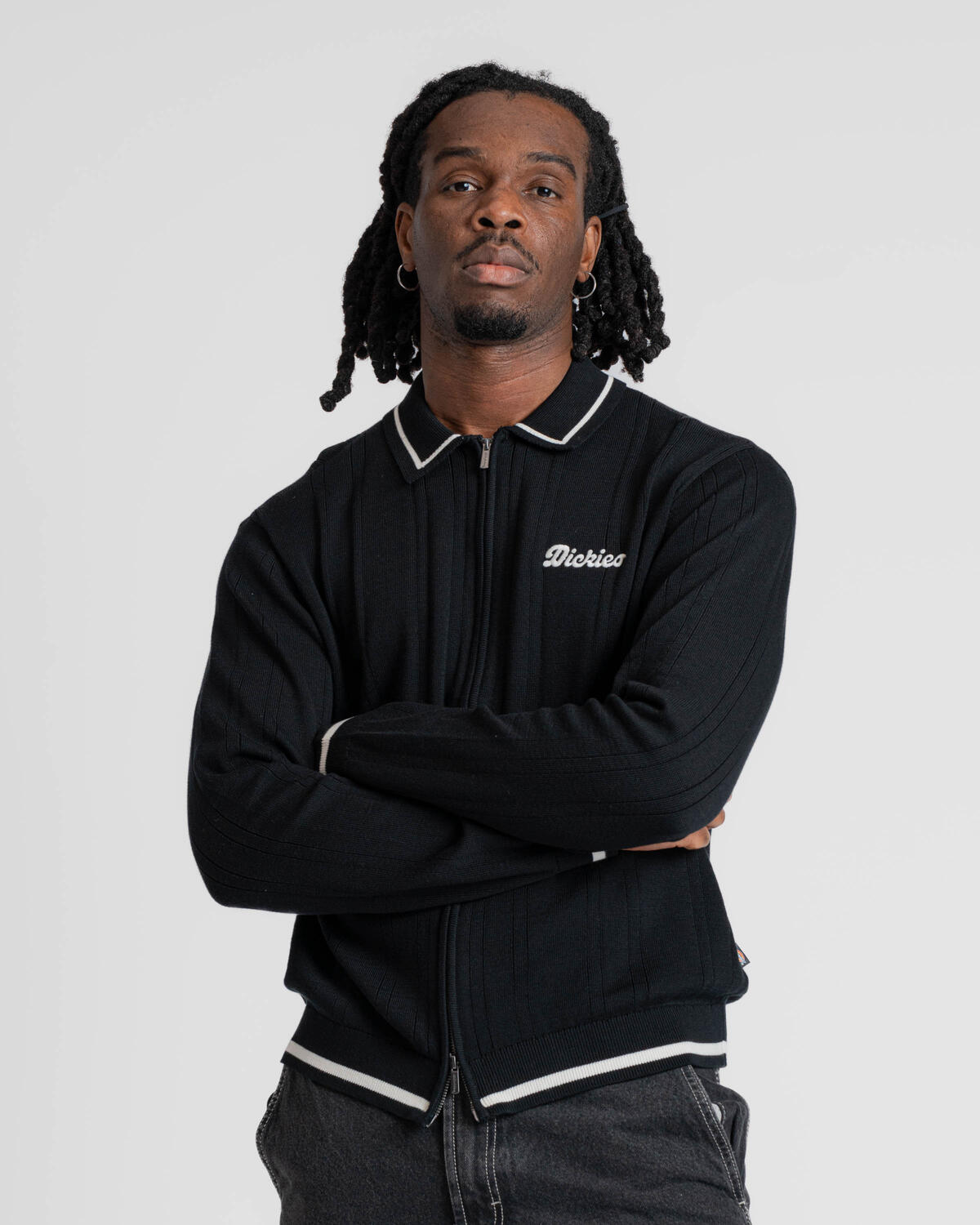 Dickies LEWISTOWN FULL ZIP CARDIGAN | DK0A4Z79BLK1 | AFEW STORE